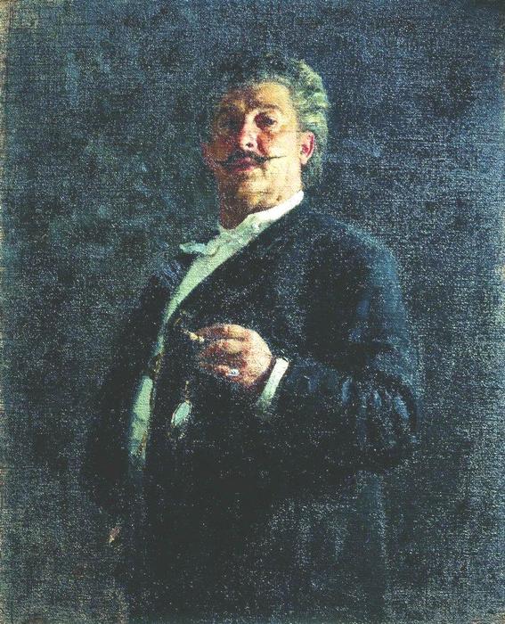 Portrait Of Painter And Sculptor Mikhail Osipovich Mikeshin. — Ilya Yefimovich Repin