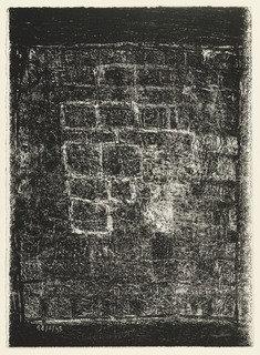 Wall With Black Borders (mur Aux Marges Noires), Rejected Plate For The Book Les Murs By Eugène Guillevic — Jean Philippe Arthur Dubuffet