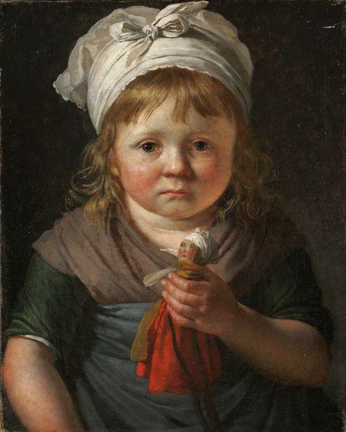 Little Peasant Girl With A Doll — Anne-louis Girodet