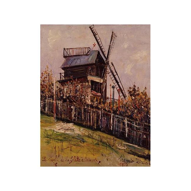 Le Moulin De La Galette At Montmatrtre 2 — Maurice Utrillo