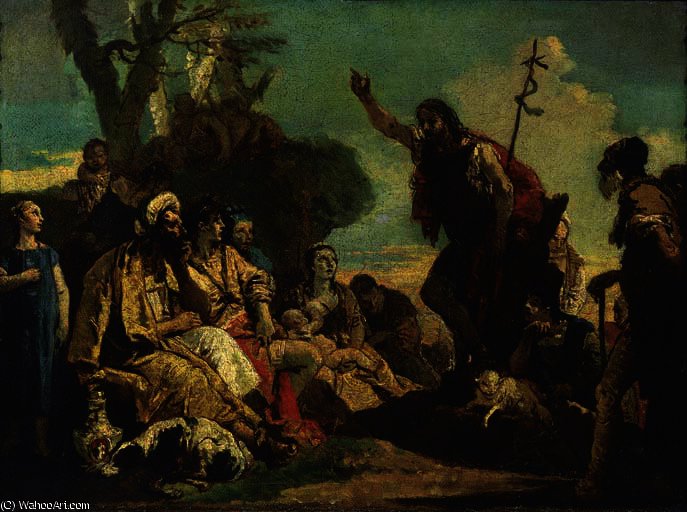 La Predica Del Battista — Giambattista Tiepolo