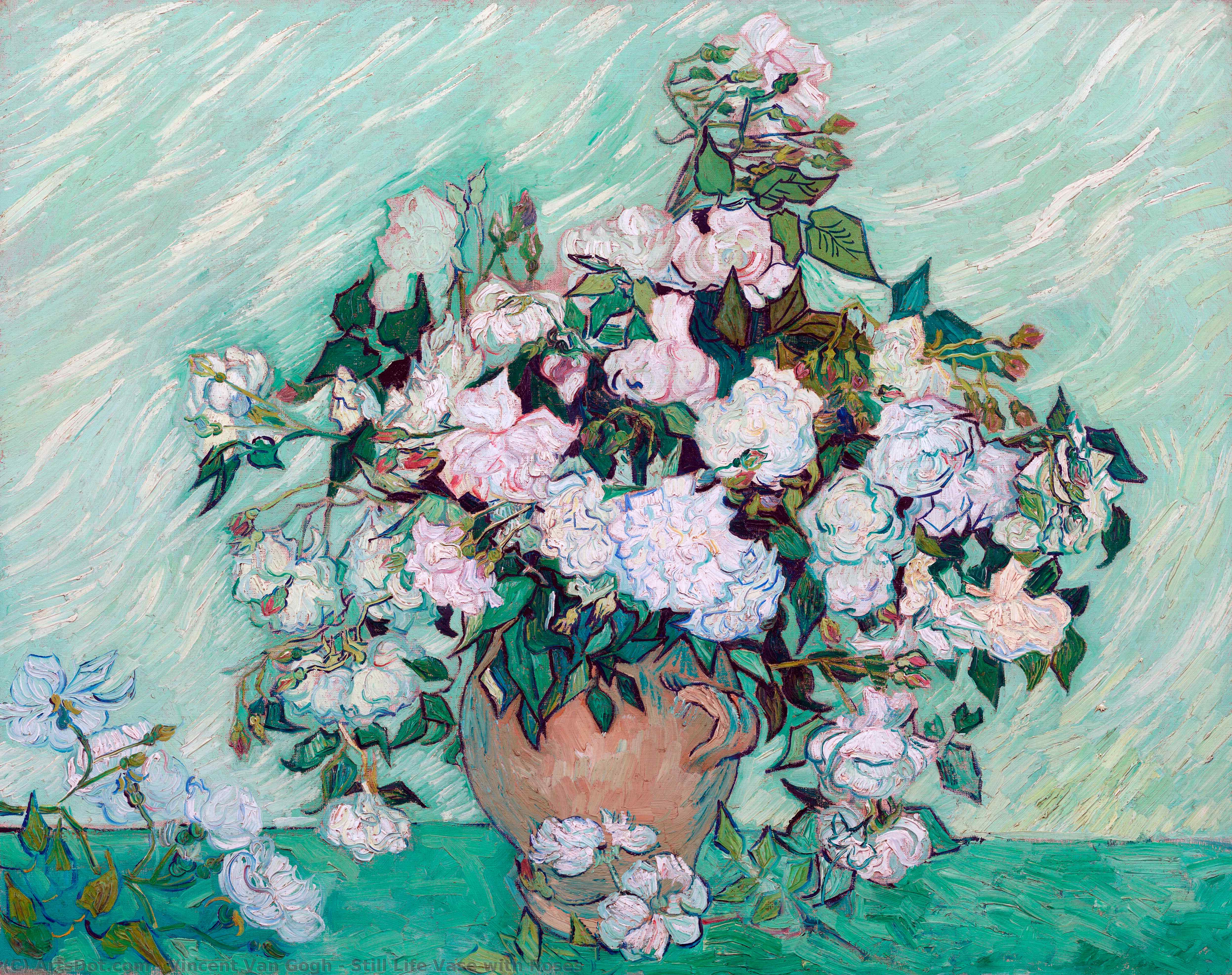 Still Life Vase With Roses — Vincent Willem Van Gogh