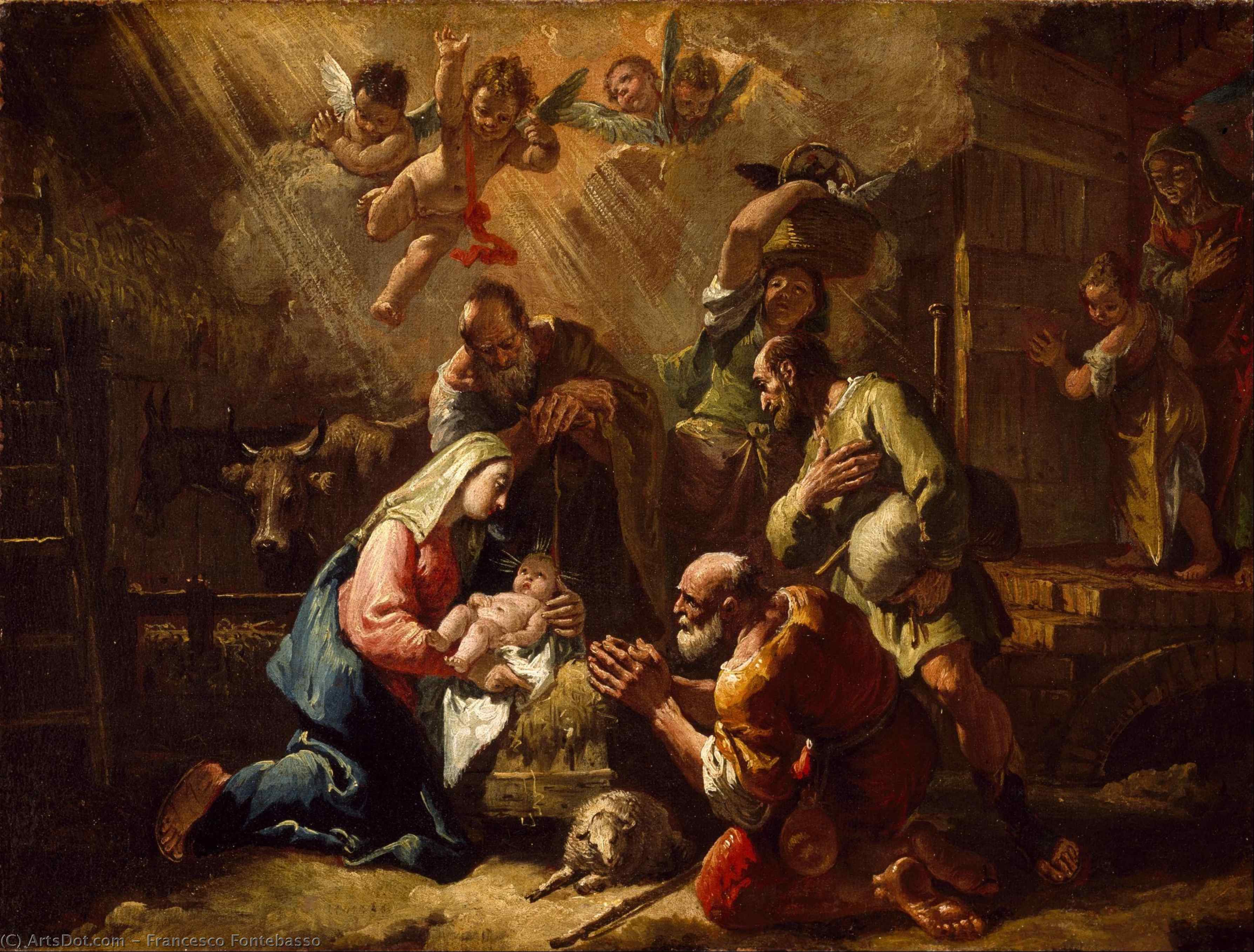The Adoration Of The Shepherds — Francesco Fontebasso