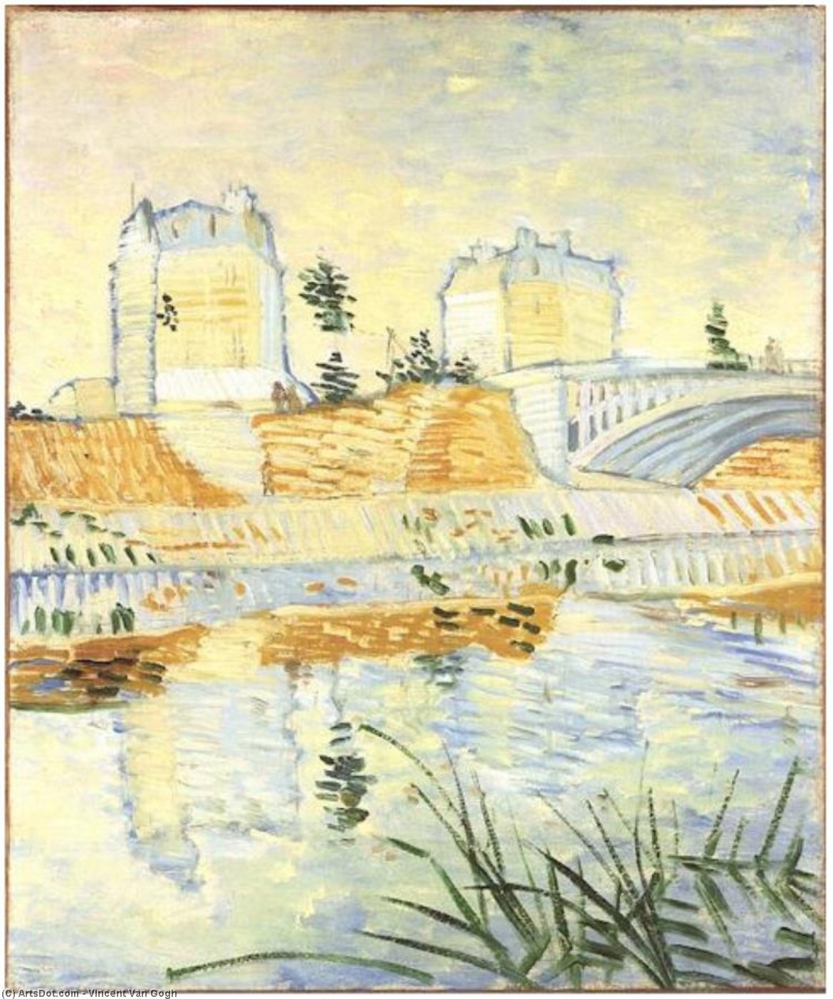 Seine With The Pont De Clichy, The — Vincent Van Gog