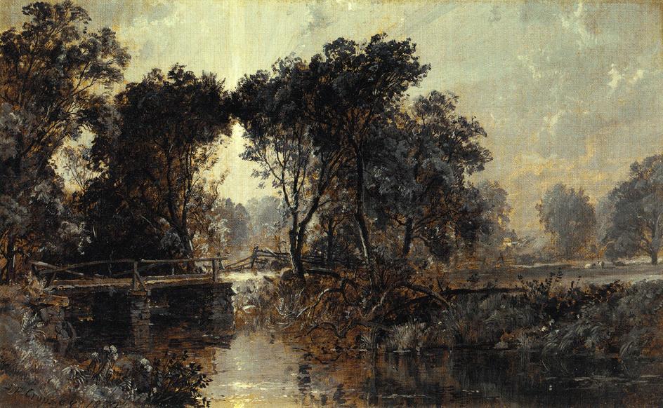 Bridge On The Wawayanda River — Jasper Francis Cropsey