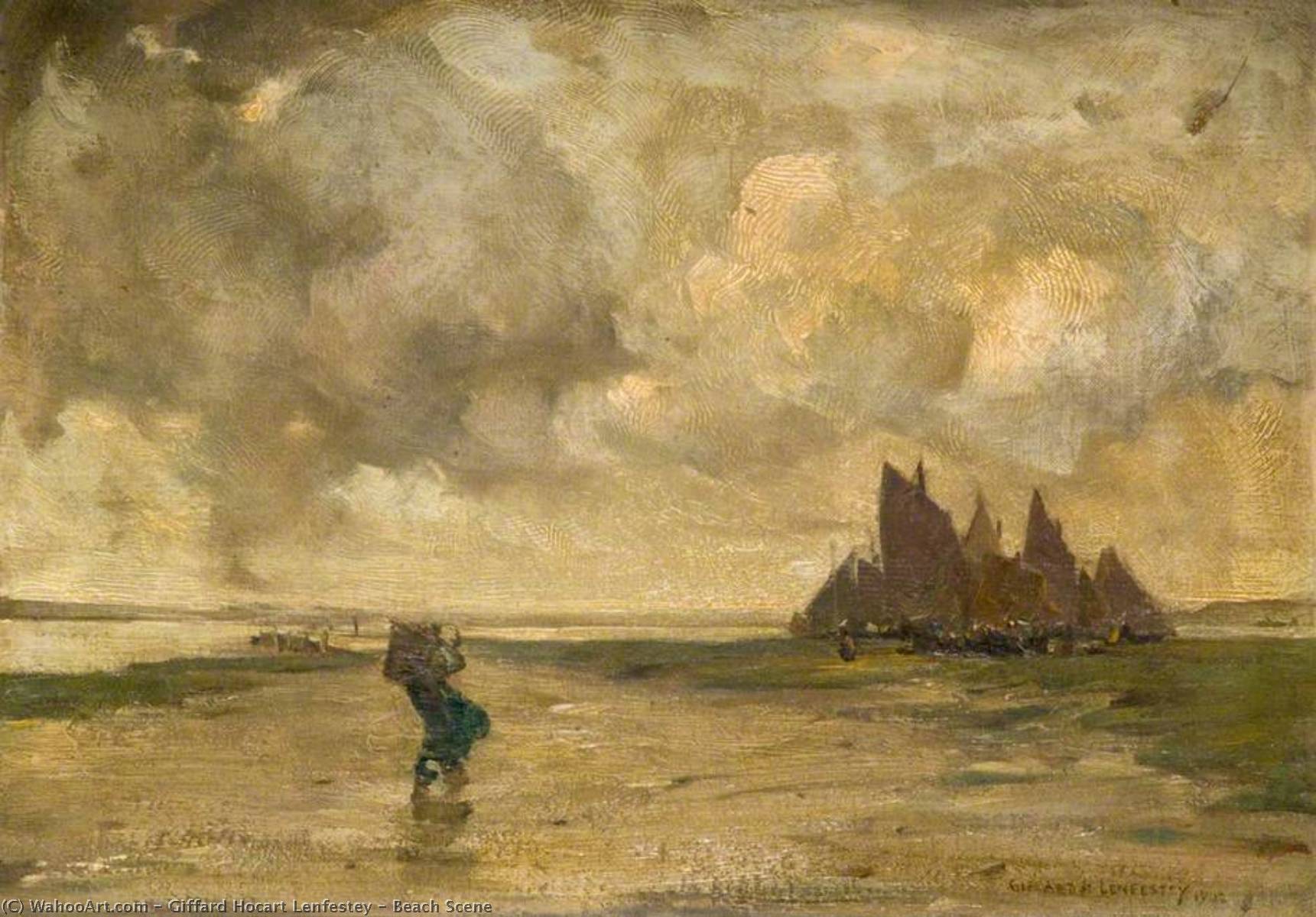 Beach Scene — Giffard Hocart Lenfestey