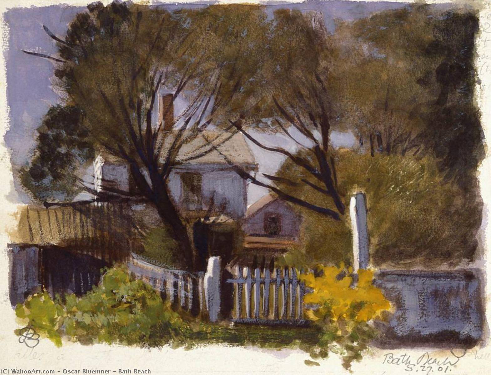 Bath Beach — Oscar Bluemner