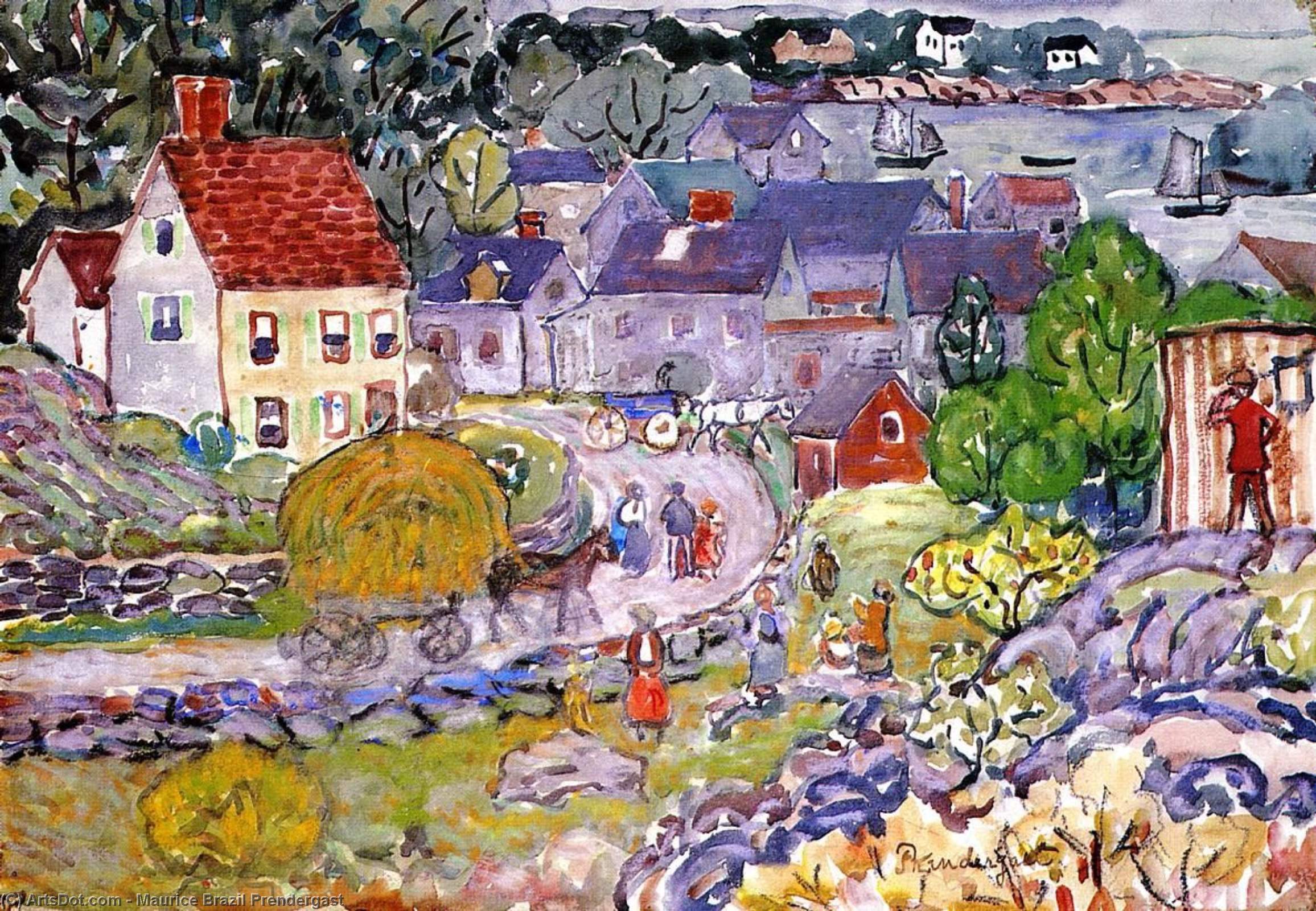 The Hay Cart — Maurice Brazil Prendergast