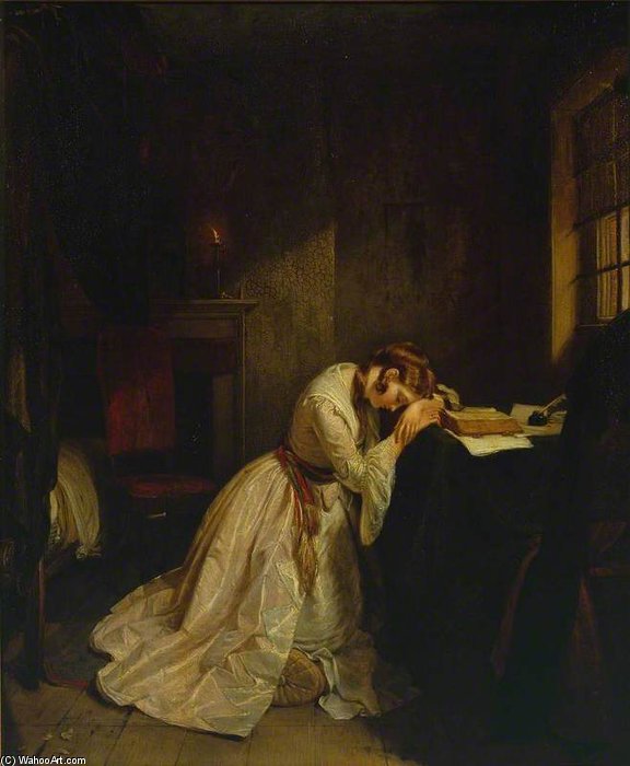 Clarissa Harlowe In The Prison Room Of The Sheriff's Office — Charles Landseer
