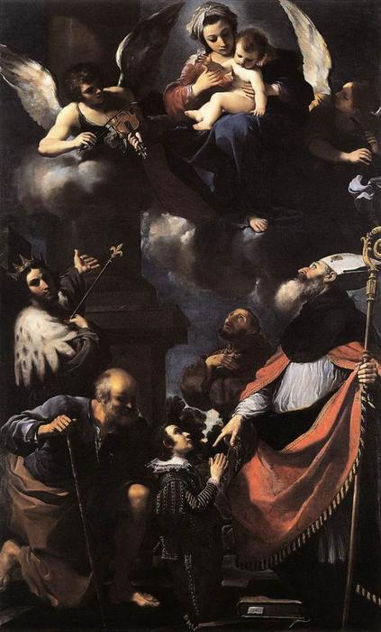 A Donor Presented To The Virgin — Guercino
