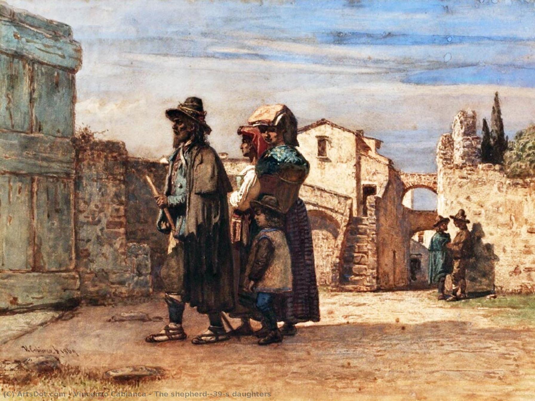 The Shepherd's Daughters — Vincenzo Cabianca