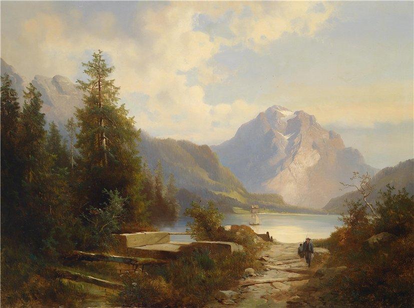 Landscape With Lake — Josef Thoma