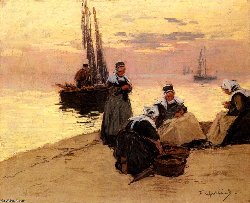 Breton Fisherwomen — Fernand Legout Gérard