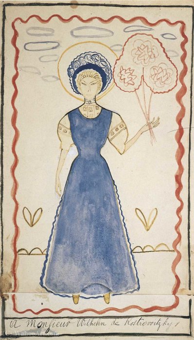 Femme À La Robe Bleue (1907) — Marie Laurencin