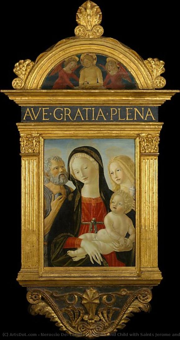 Madonna And Child With Saints Jerome And Mary Magdalen — Neroccio De Landi