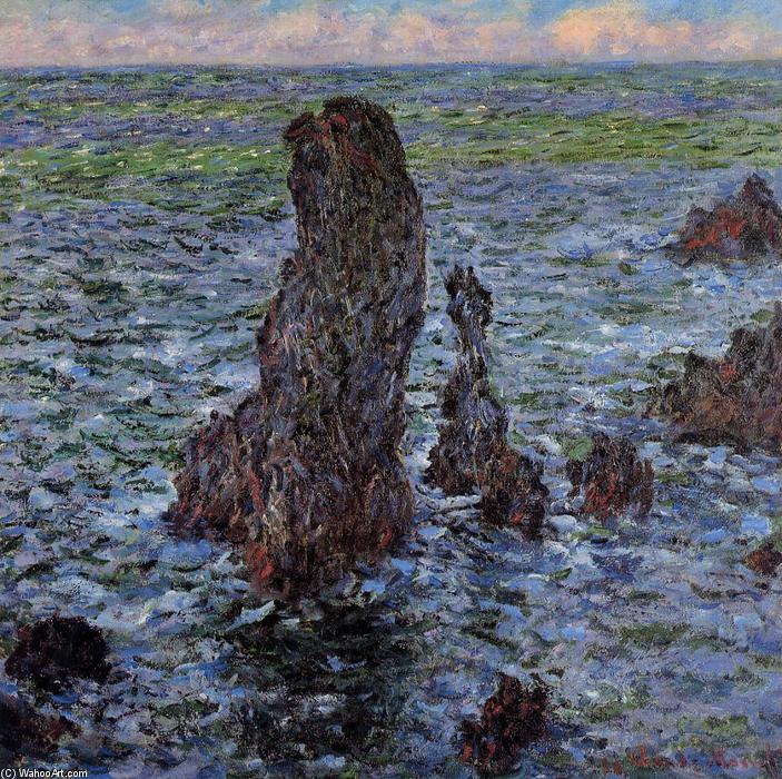 The 'pyramids' At Port-coton — Claude Monet