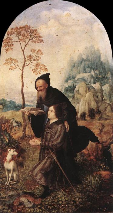 St Anthony With A Donor — Jan Gossaert (mabuse)