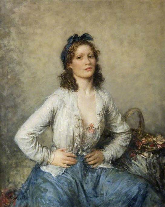 The Flower Girl — Walter Westley Russell