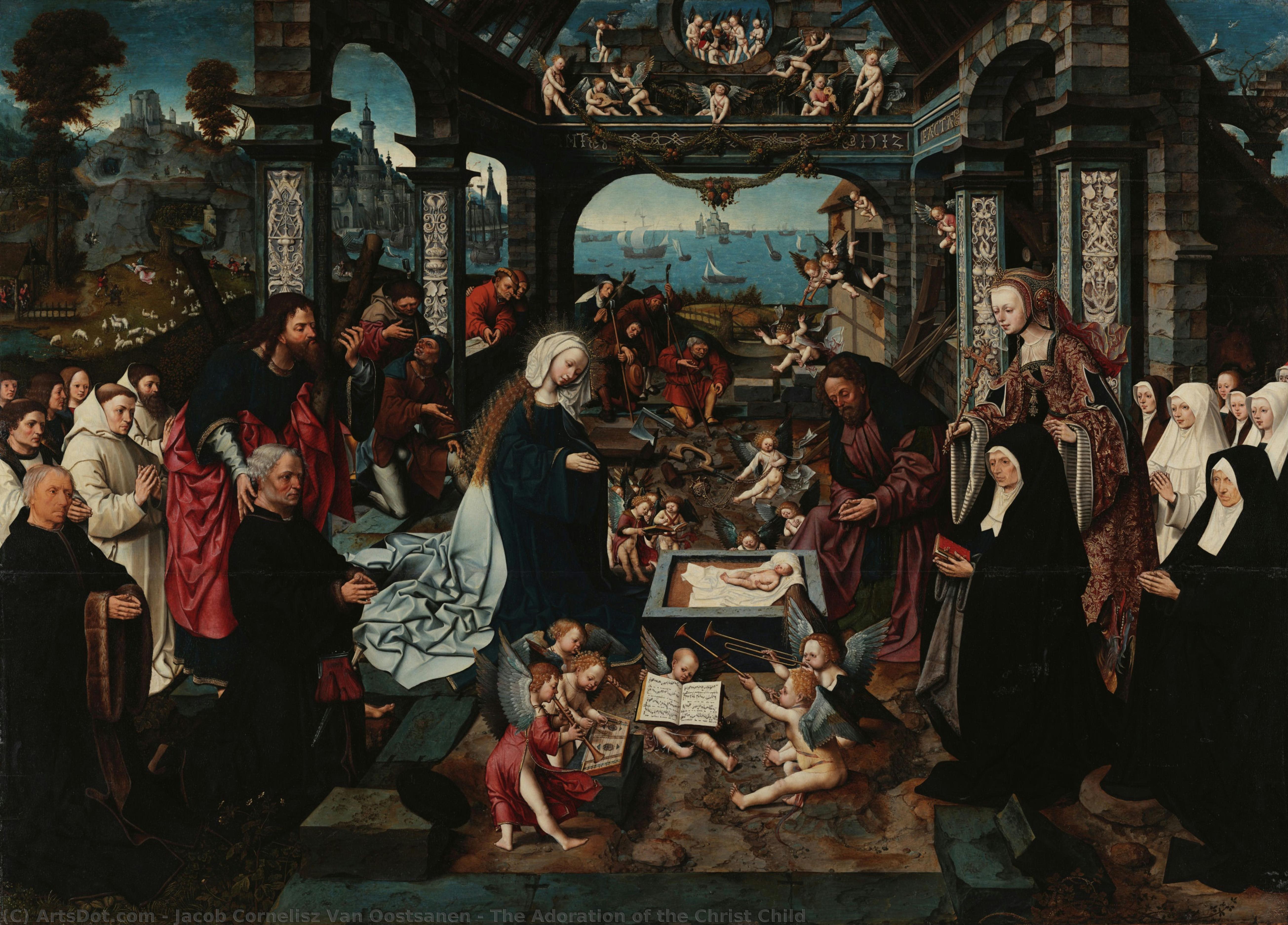 The Adoration Of The Christ Child — Jacob Cornelisz Van Oostsanen