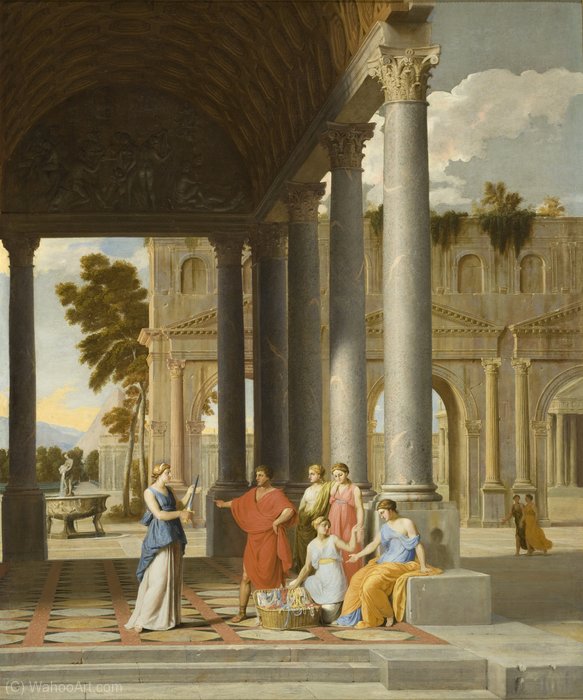 Achilles Discovered Among The Daughters Of Lycomedes — Jean Lemaire Dit Lemaire-poussin