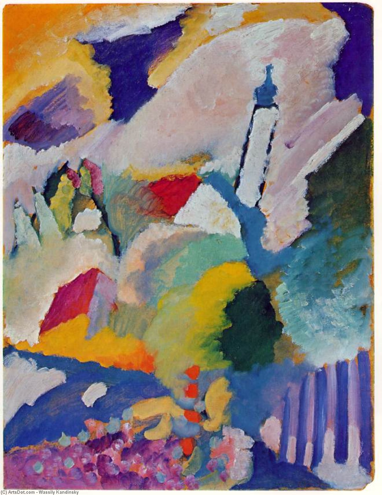 Murnau Con Iglesia 1, Lenbachh — Wassily Wassilyevich Kandinsky