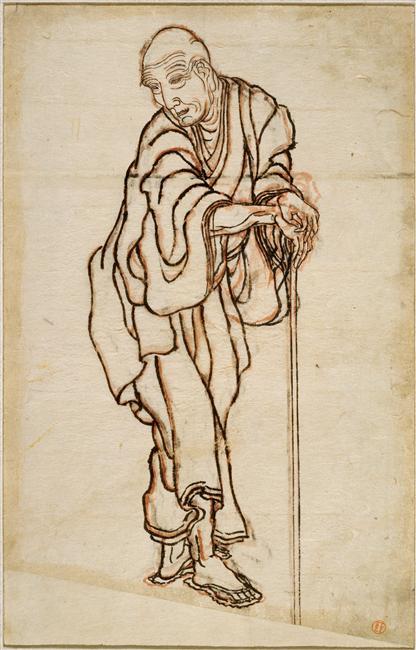 Self-portrait In The Age Of An Old Man — Katsushika Hokusai