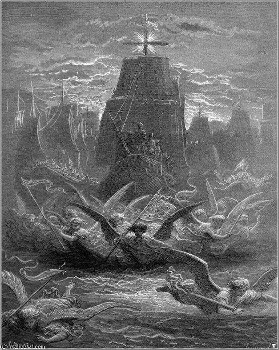 Crusades Departure From Aigues Mortes — Paul Gustave Doré