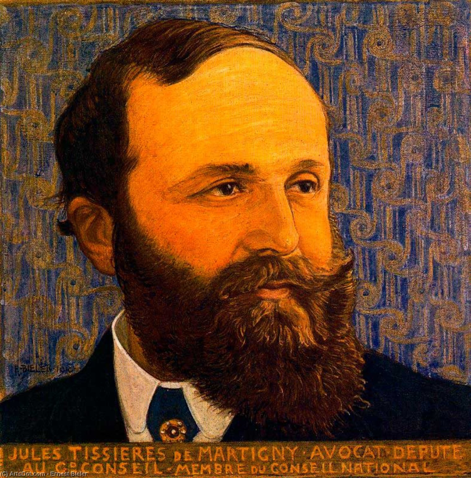 Portrait Of Jules Tissières — Ернест Билер