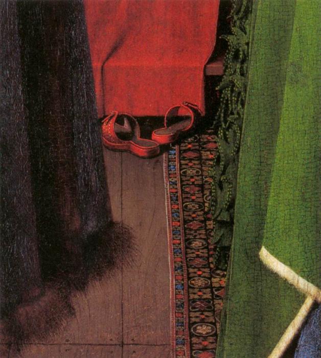 Porträt Giovanni Arnolfini Und Seiner Frau (detail) — Jan Van Eyck