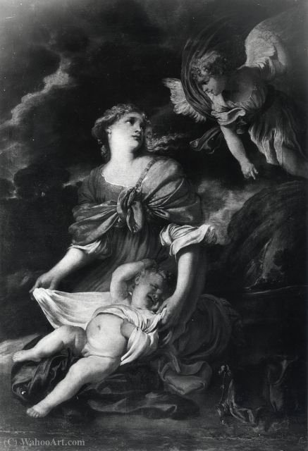Angel Appearing To Hagar — Antonio Maria Vassallo