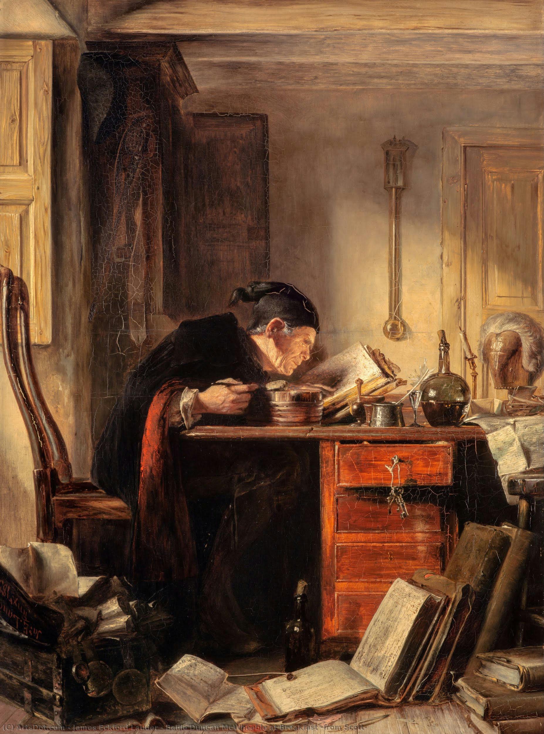 Bailie Duncan Mcwheeble At Breakfast (from Scott — James Eckford Lauder