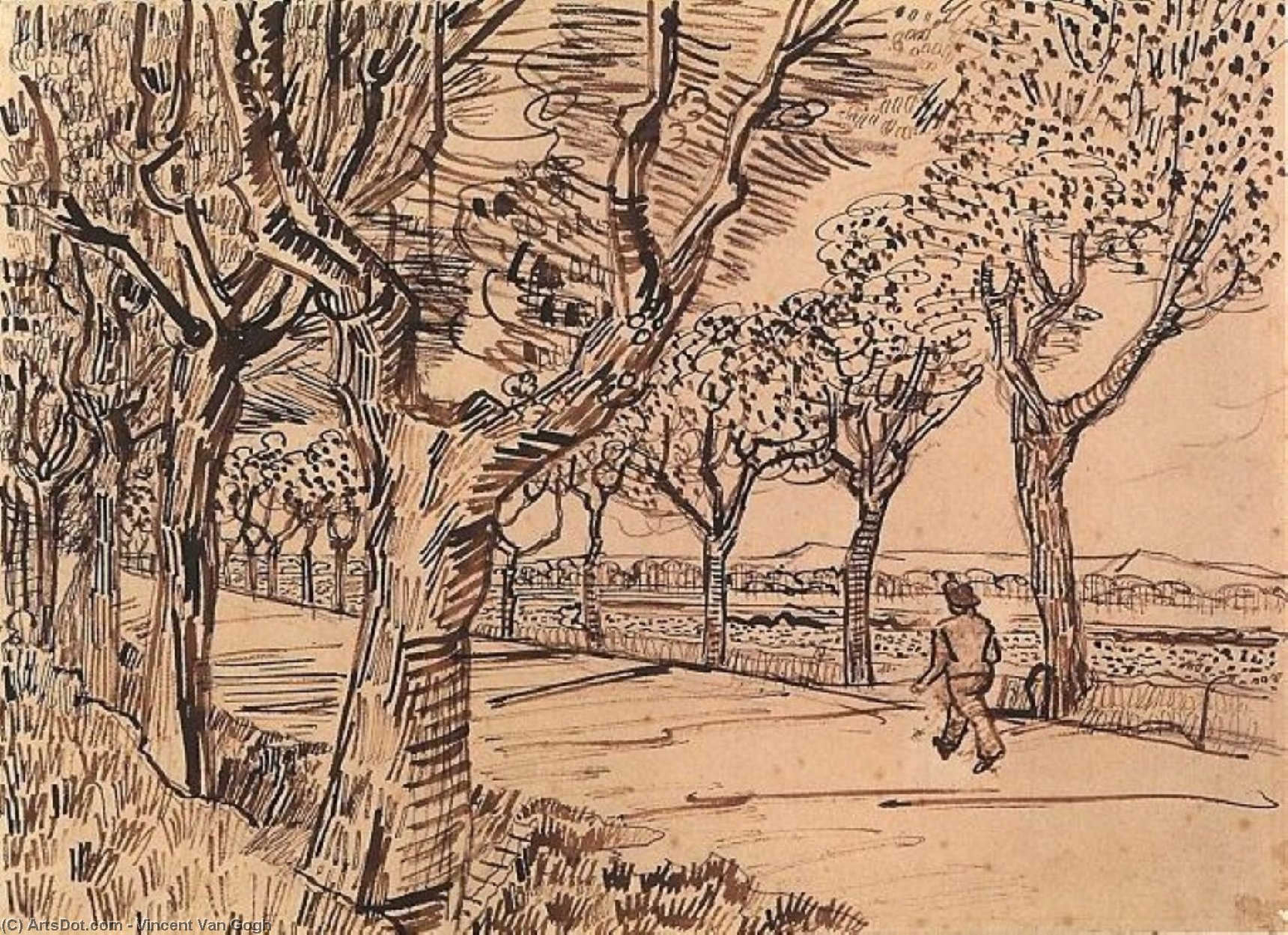 The Road To Tarascon — Vincent Willem Van Gogh