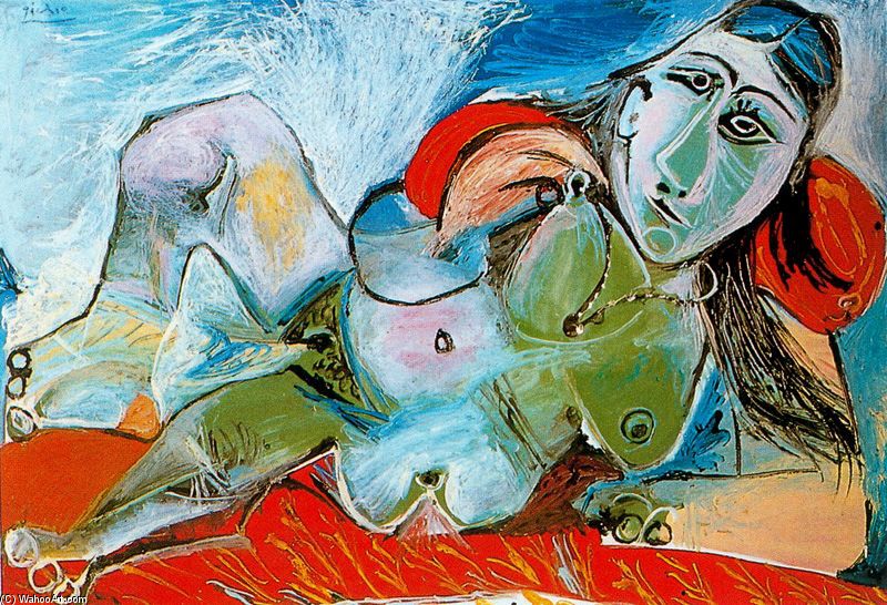 Lying Naked Woman With Necklace — Pablo Picasso