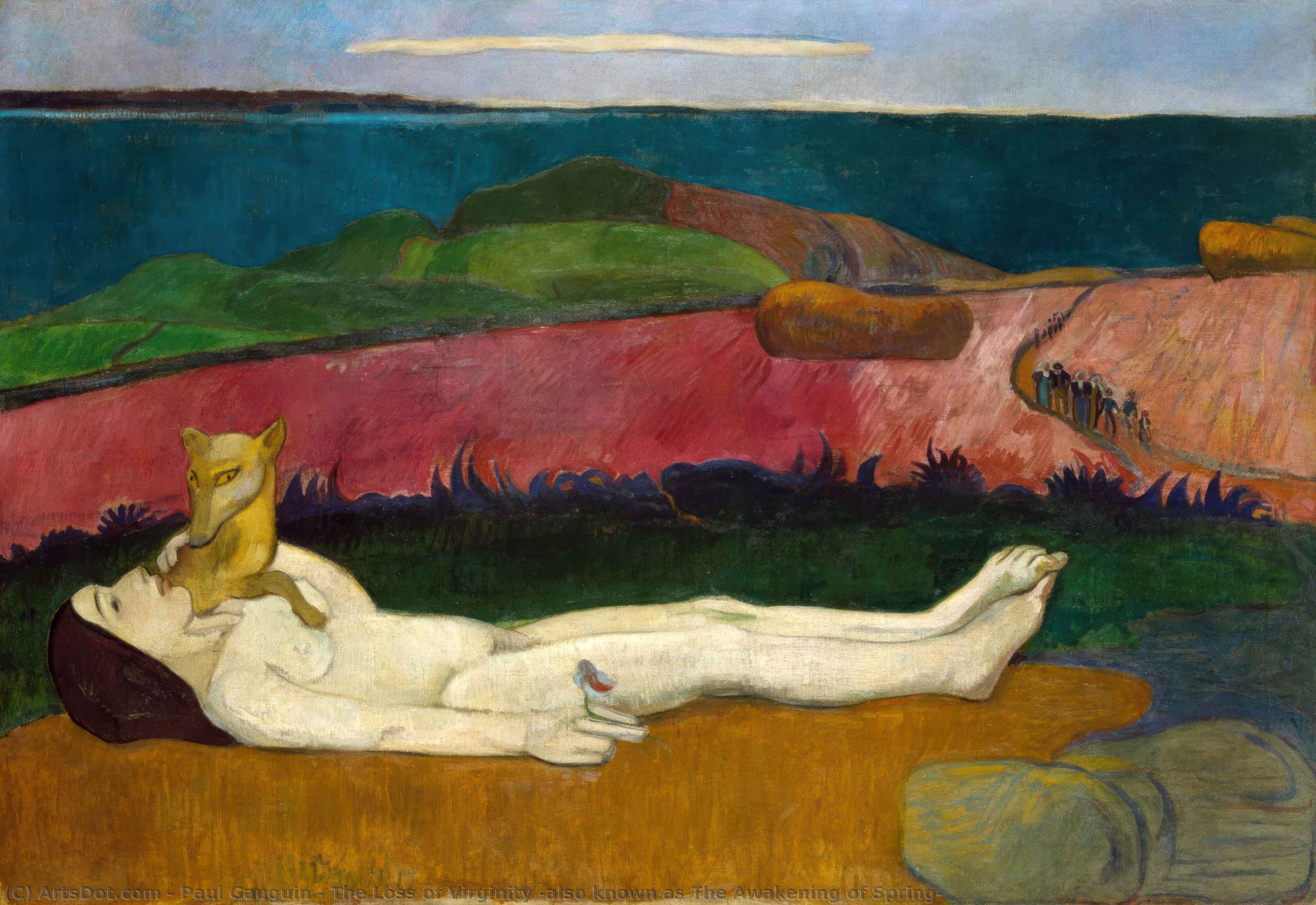 La Pérdida De La Inocencia (también Conocida Como El Despertar De La Primavera) — Eugène Henri Paul Gauguin