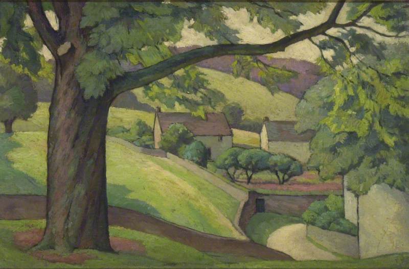 Overhanging Tree, Frampton Mansell — Hubert Lindsay Wellington
