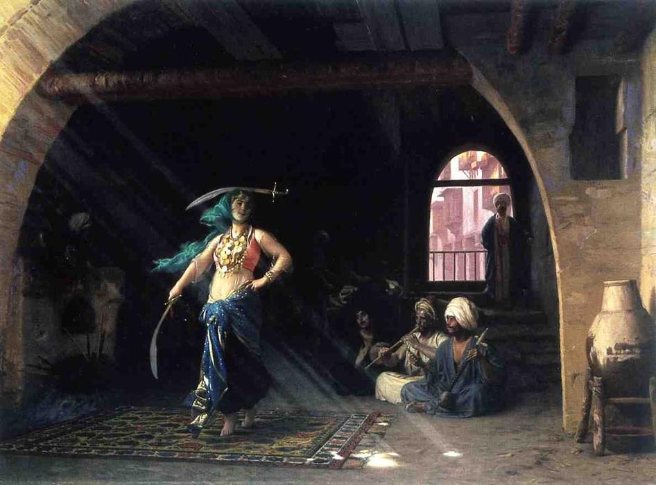 Sabre Dance In A Cafe — Jean-léon Gérôme