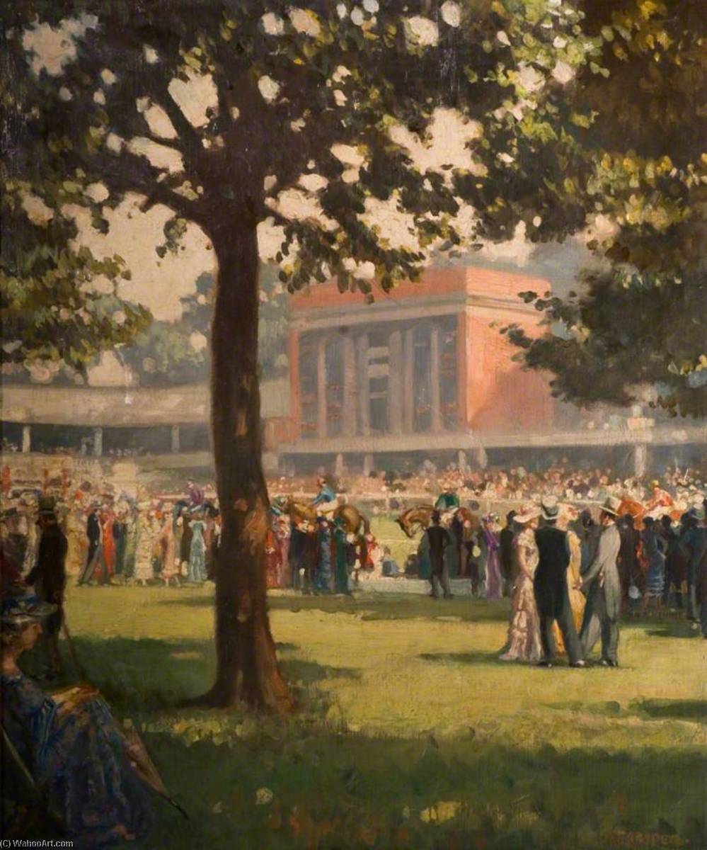 Ascot, The Paddock — Alfred Egerton Cooper