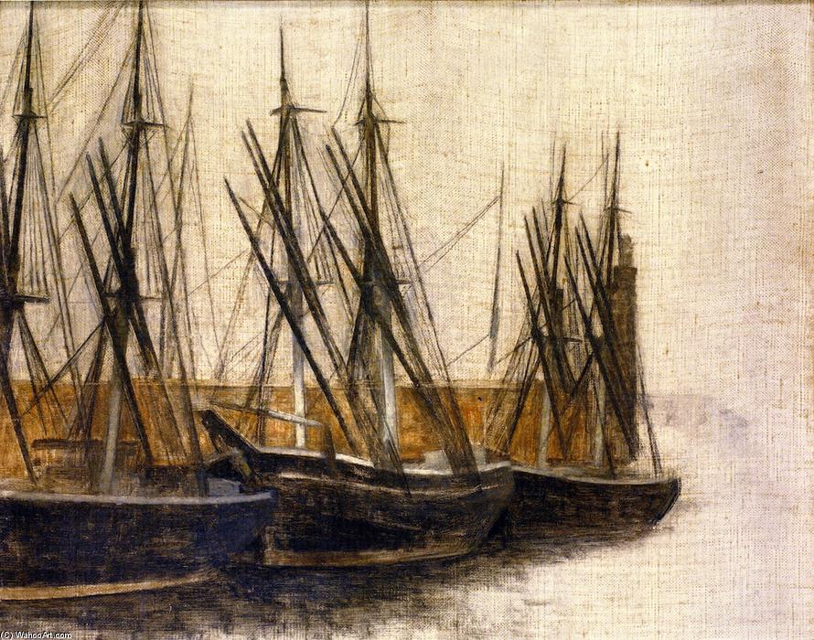 From Christianshavn's Canal, Copenhagen — Vilhelm (hammershøi)hammershoi