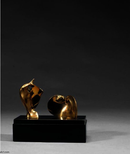 Two Piece Reclining Figure; Double Circle — Генри Мур