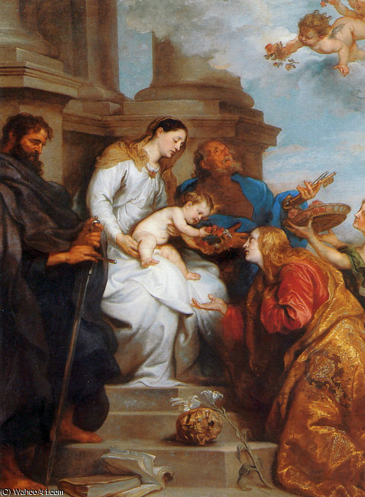 Antoon Maria And Child And Saints Sun — Sir Anthony Van Dyck