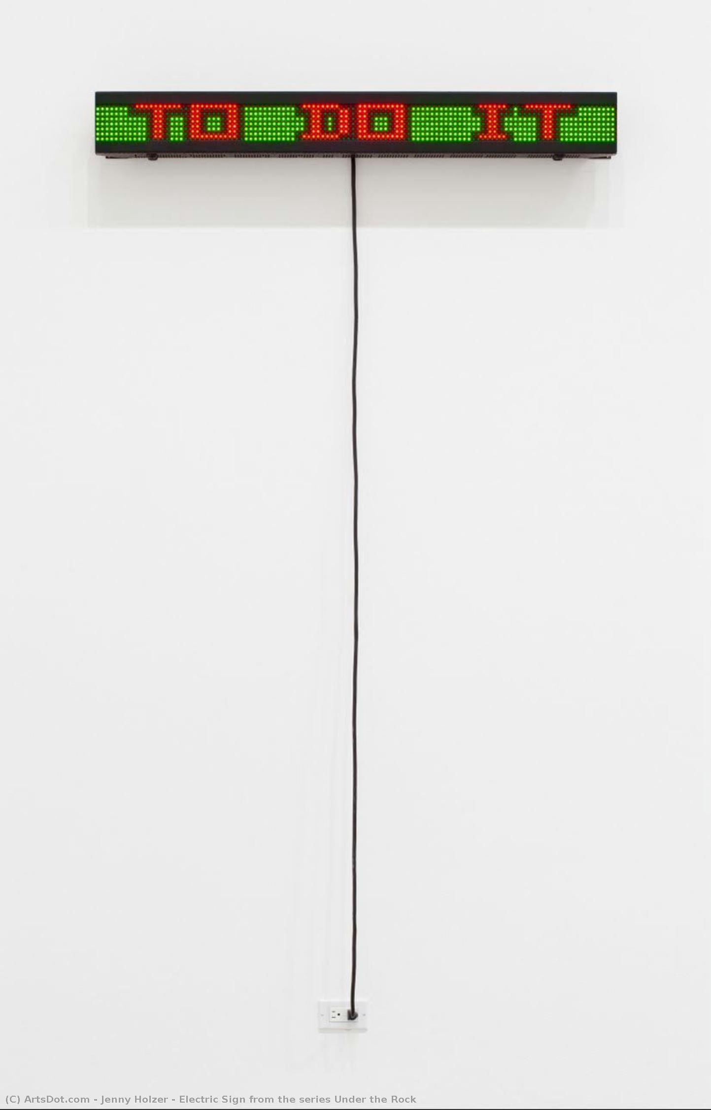 Electric Sign From The Series Under The Rock — Jenny Holzer