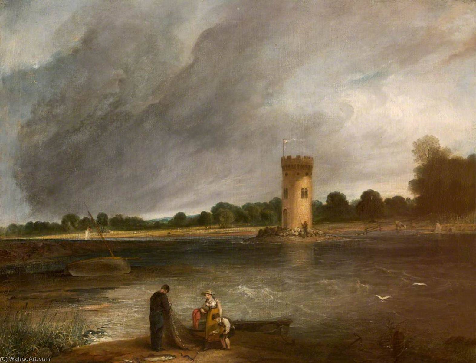 Tabley Lake And Tower, The Seat Of Sir John Leicester, Bt — Henry Thomson