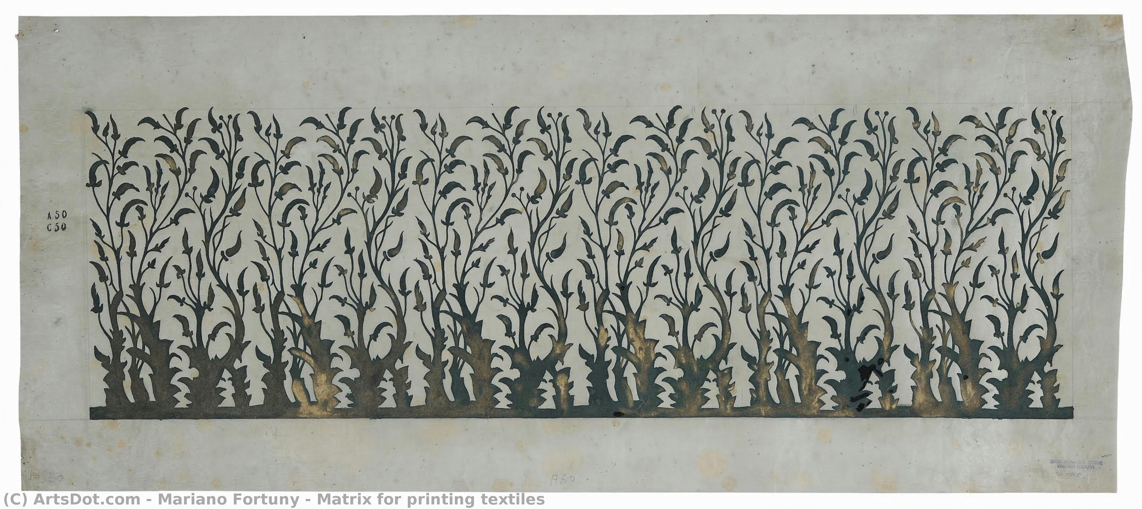 Matrix For Printing Textiles — Mariano Fortuny