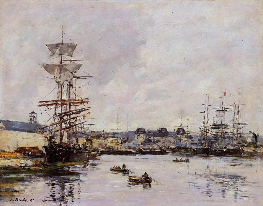 Le Havre, The Casimir Delavigne Basin — Eugène Louis Boudin