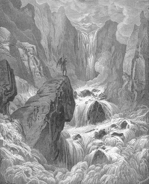 In With The River Sunk, And With It Rose Satan — Paul Gustave Doré