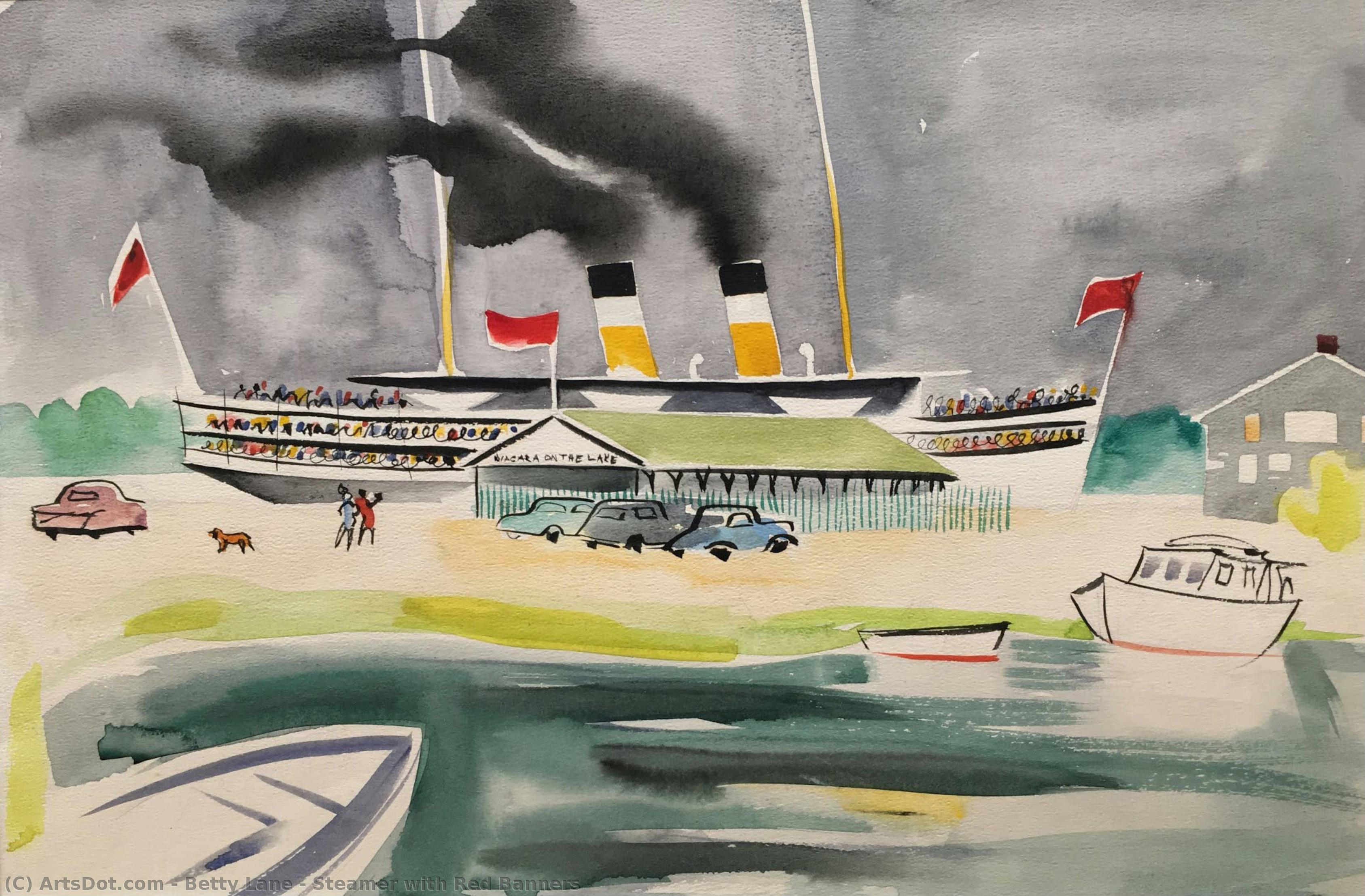 Steamer With Red Banners — Бетти Лен