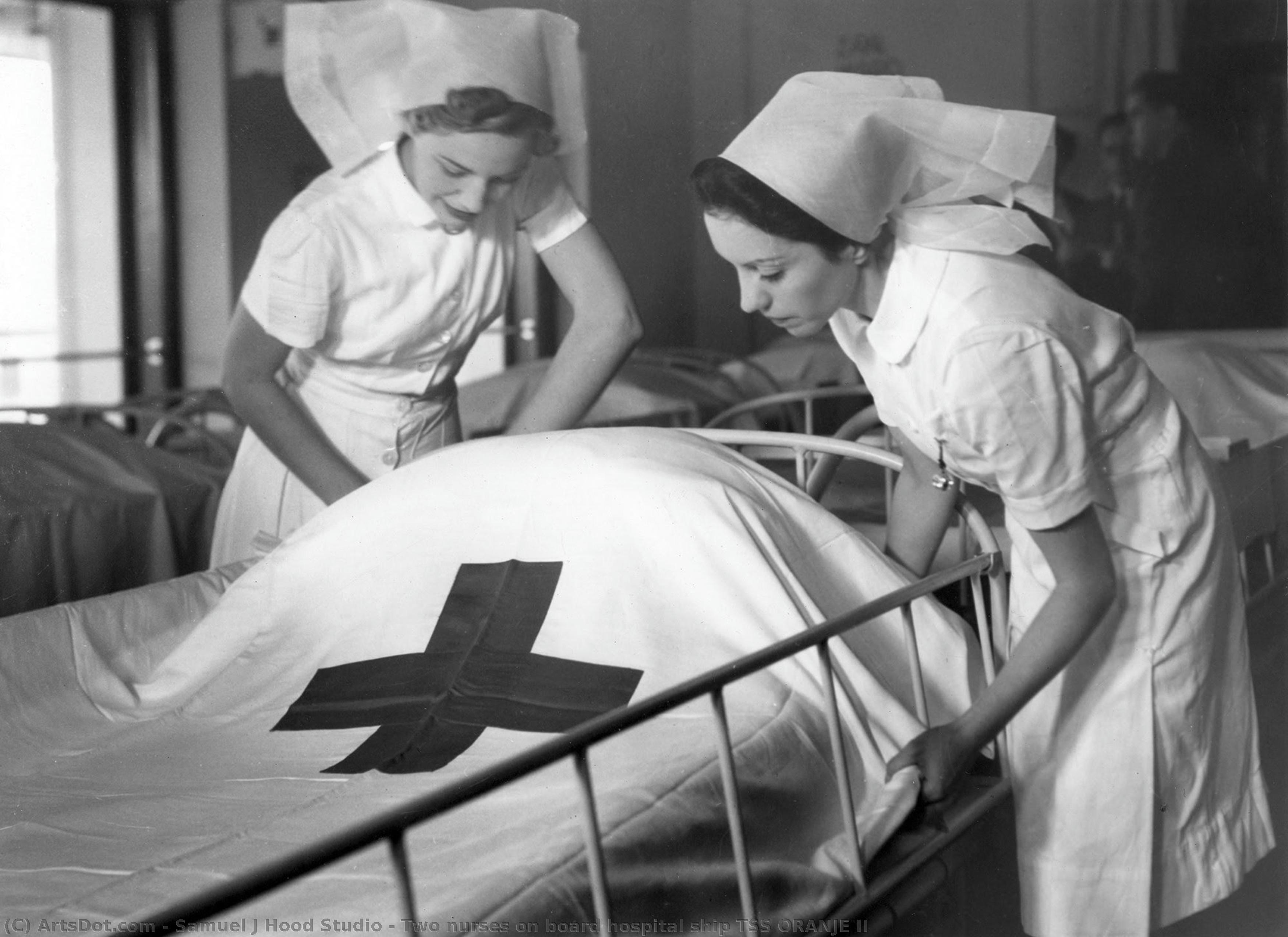Two Nurses On Board Hospital Ship Tss Oranje Ii — Samuel J Hood Studio