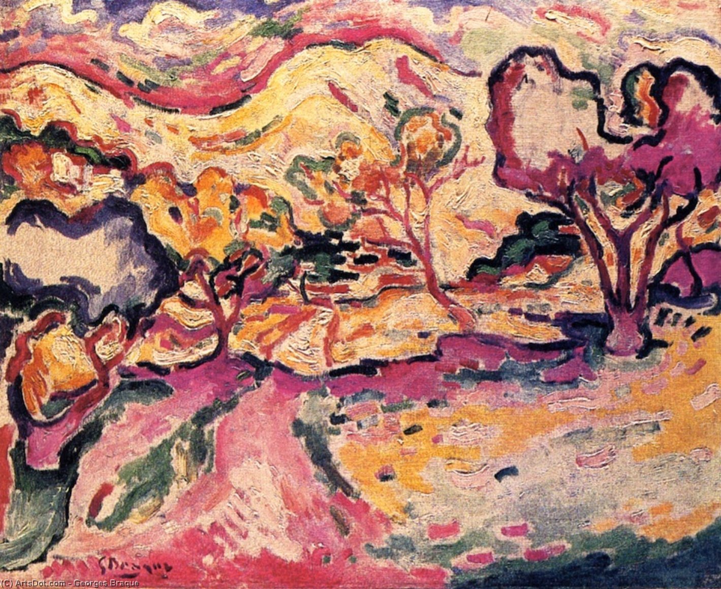 Landscape At Ciotat — Жорж Брак
