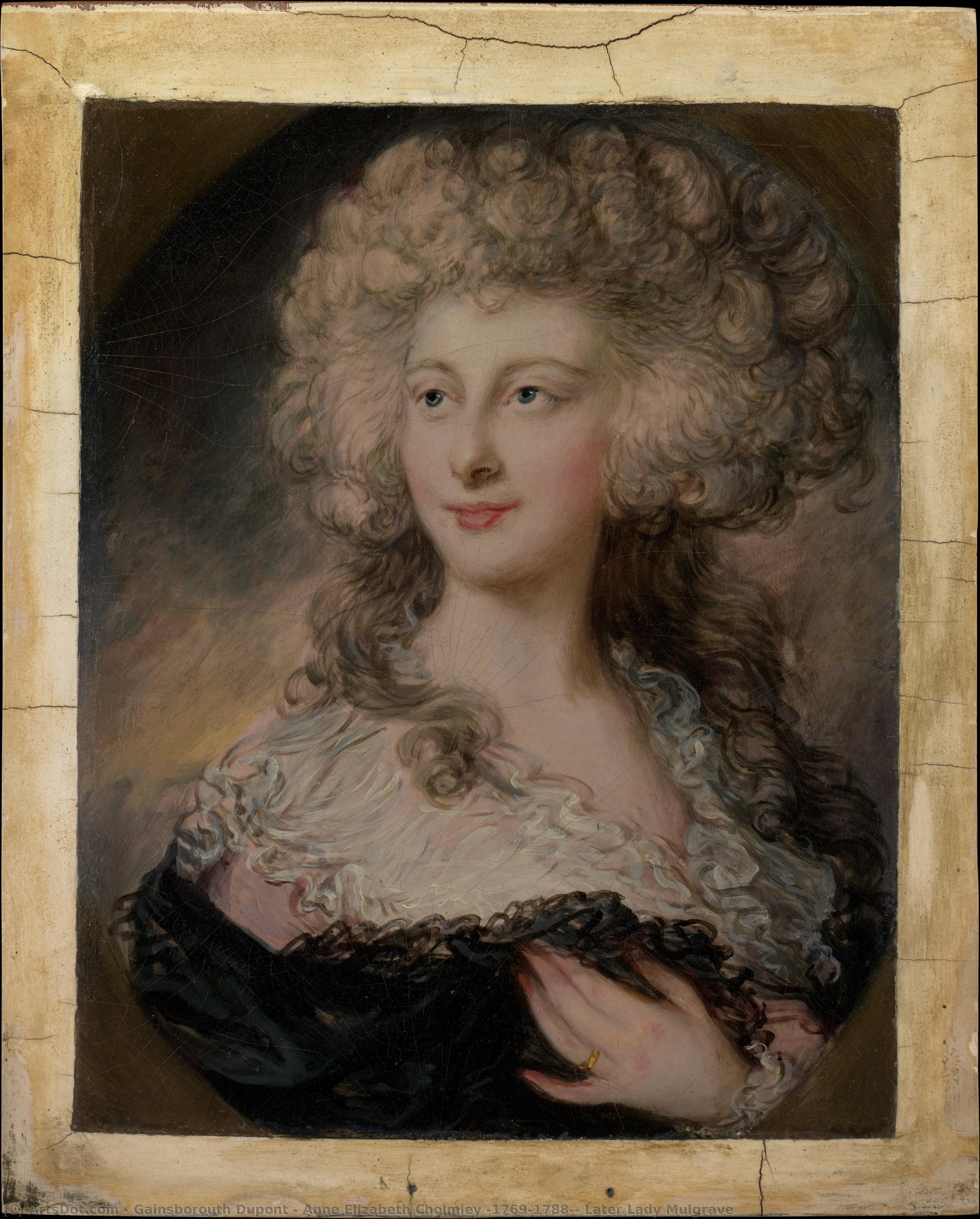 Anne Elizabeth Cholmley (1769–1788), Later Lady Mulgrave — Gainsborouth Dupont