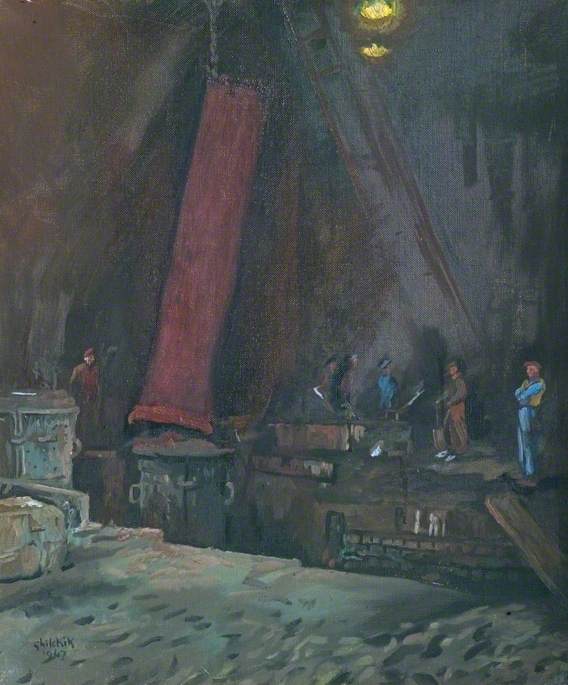 Extracting A Large Diameter Pipe From A Mould — David Ghilchik